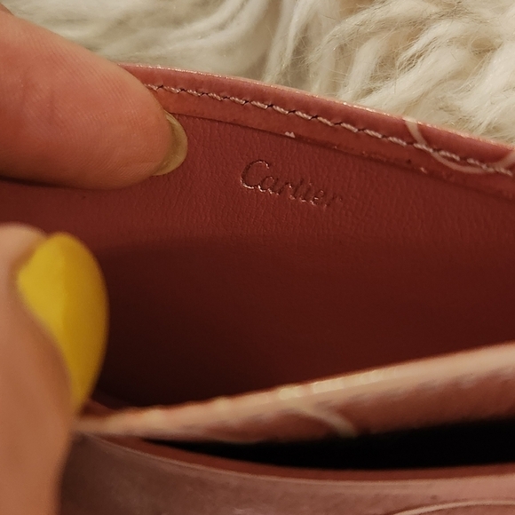 Cartier Pink Patent Leather Happy Birthday Card Holder - Picture 7 of 13